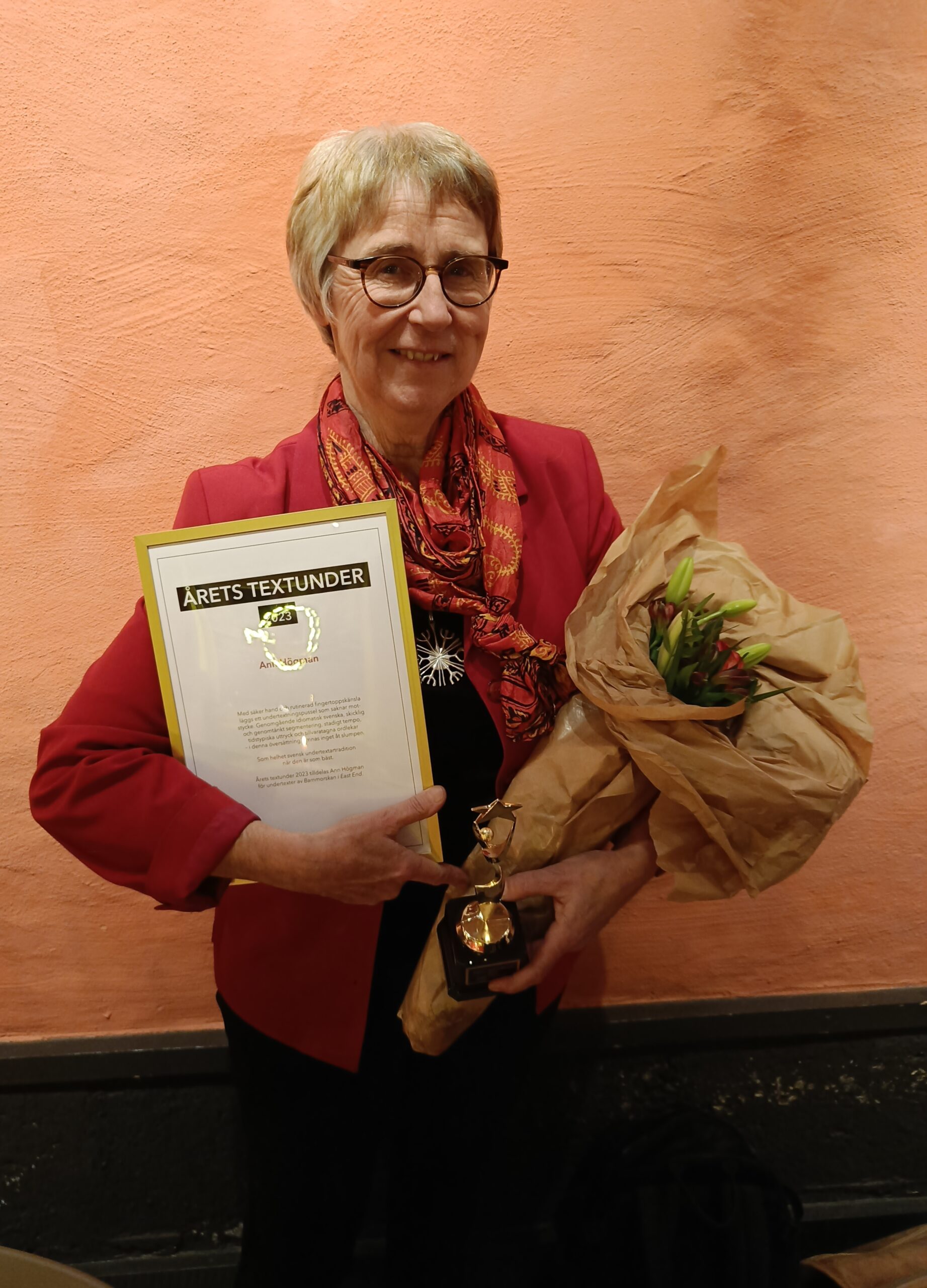 Ann Högman vinner Årets textunder 2023
